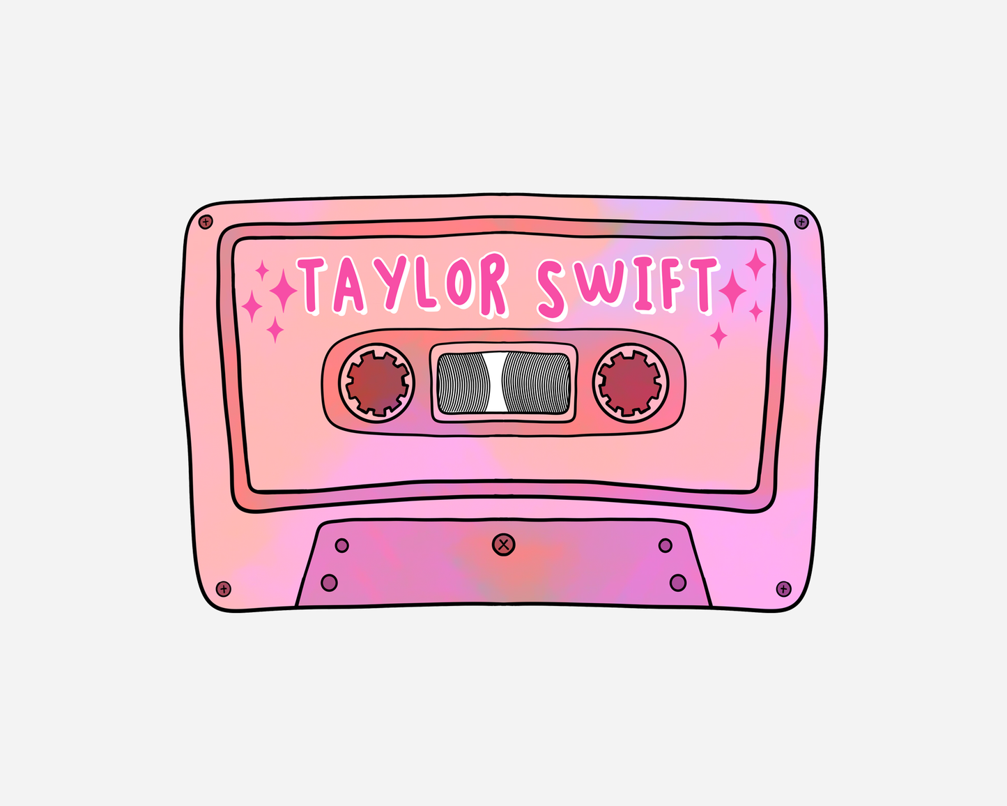 Taylor Swift - Inspired Cassette Tape Sticker