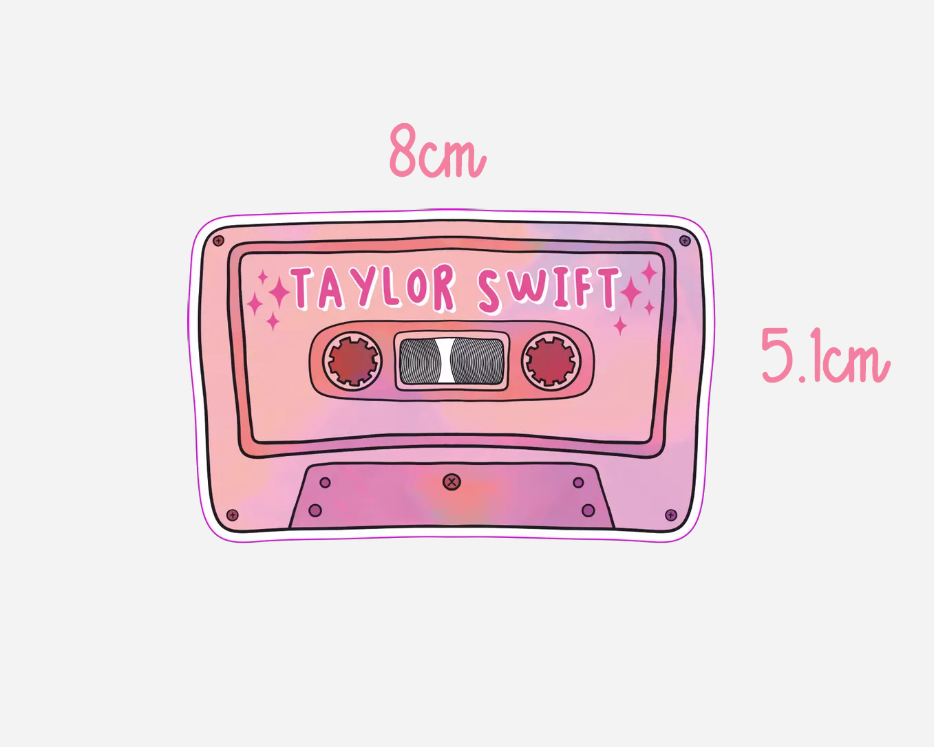Taylor Swift - Inspired Cassette Tape Sticker