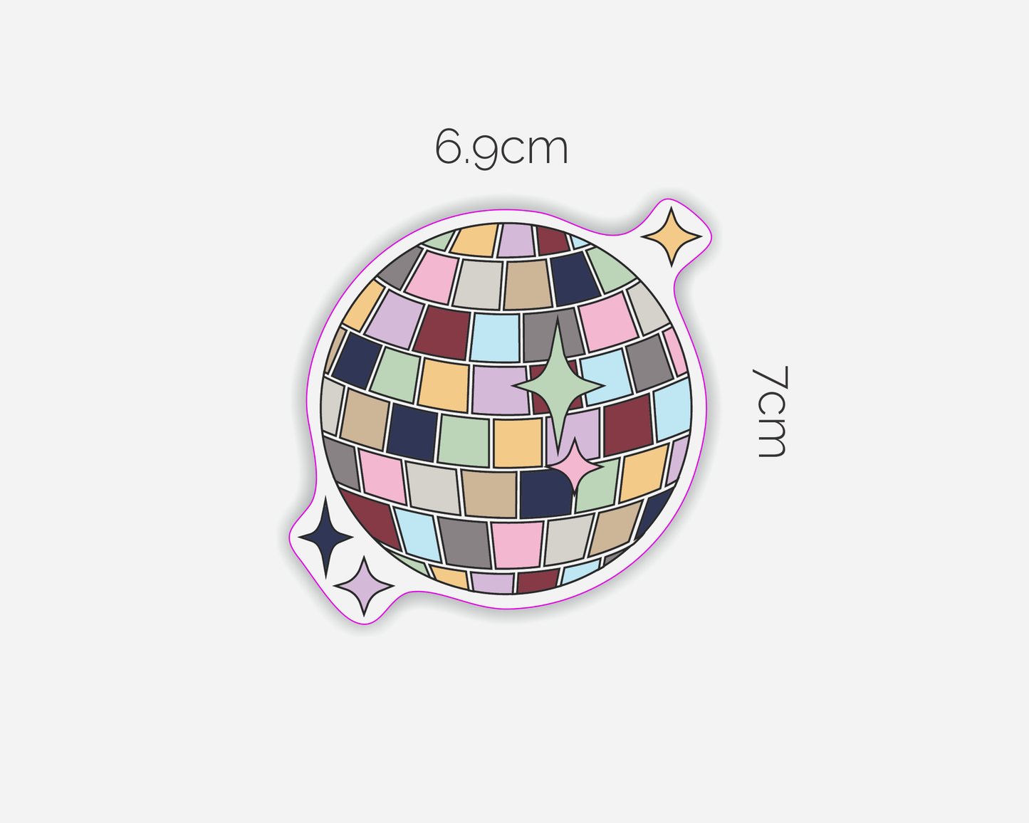 Taylor Swift ERA's Colours Disco Ball Magnet