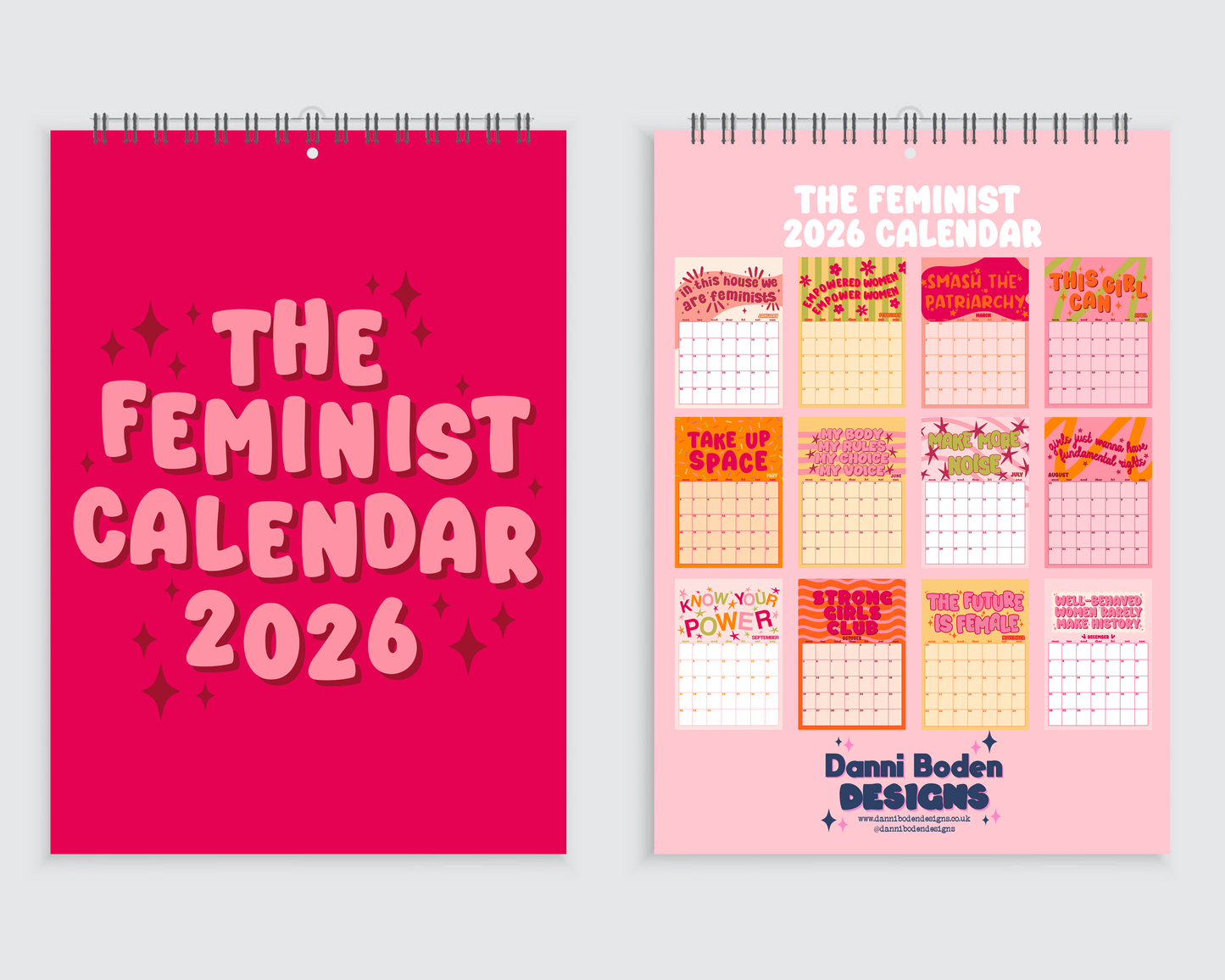 The Feminist Wall Calendar 2026 - A4