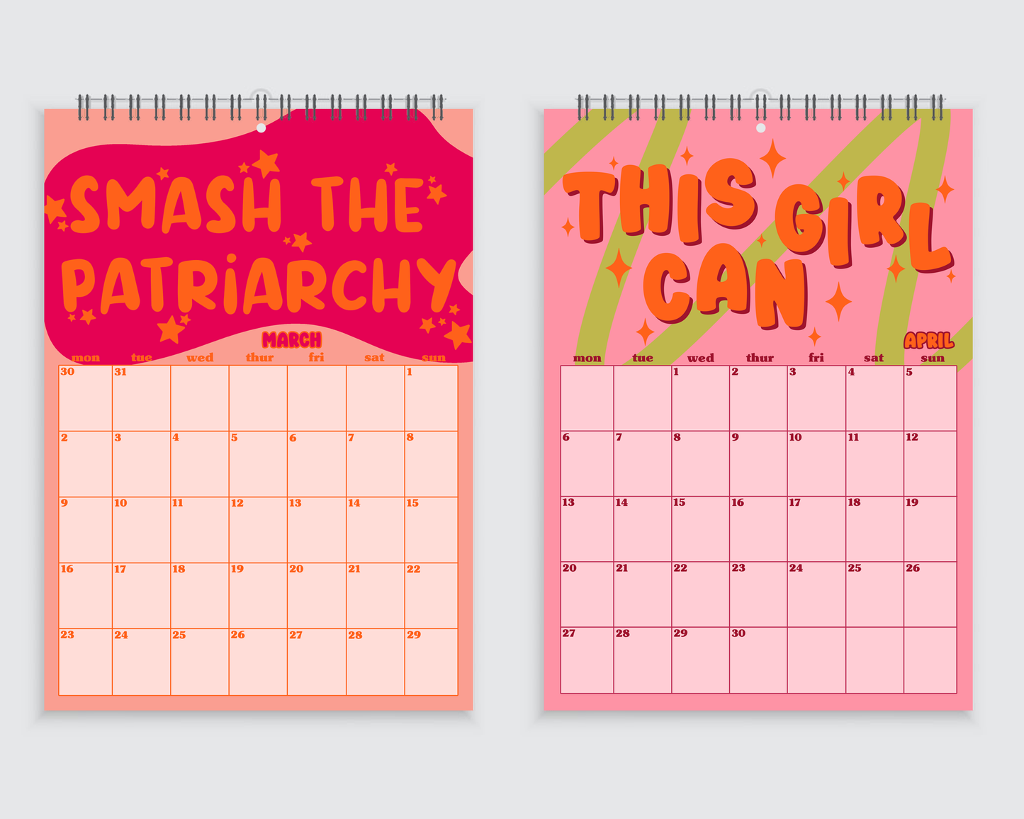 The Feminist Wall Calendar 2026 - A4