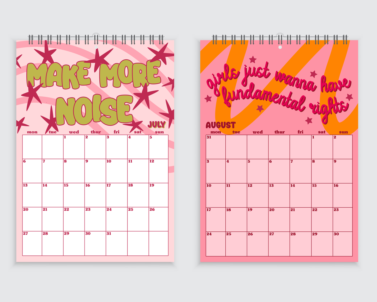 The Feminist Wall Calendar 2026 - A4