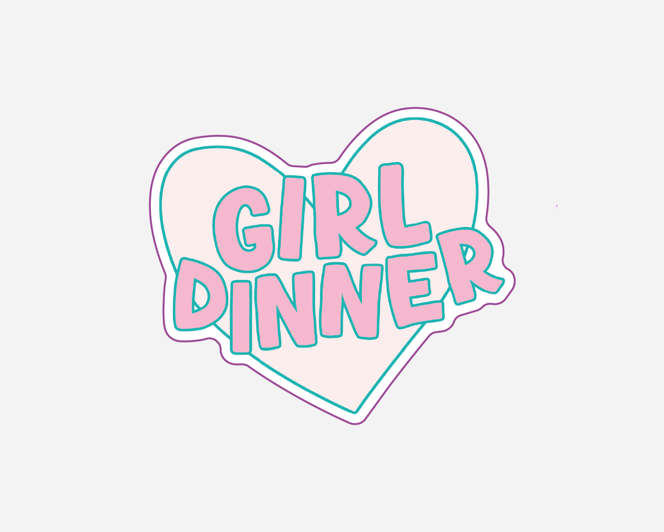 Girl Dinner | Sticker