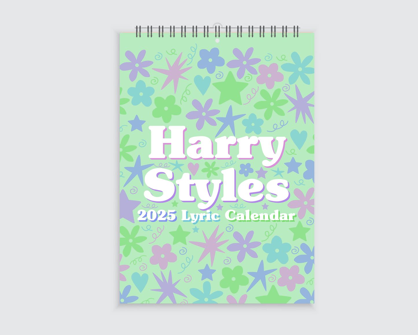 Harry Styles Lyric Wall Calendar 2025 - A4