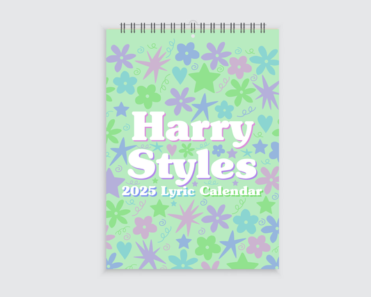 Harry Styles Lyric Wall Calendar 2025 - A4