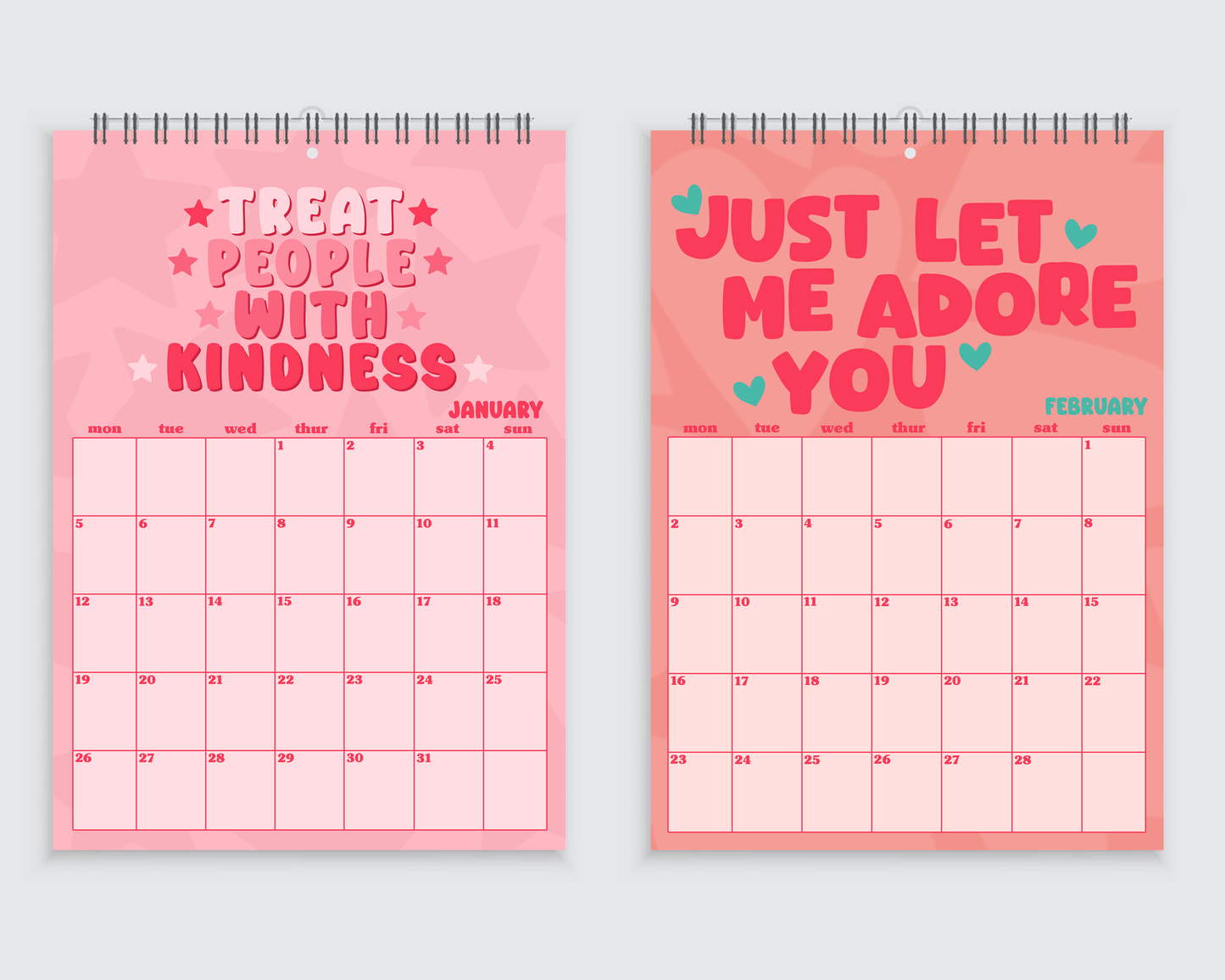 Harry Styles 2026 Lyric Wall Calendar