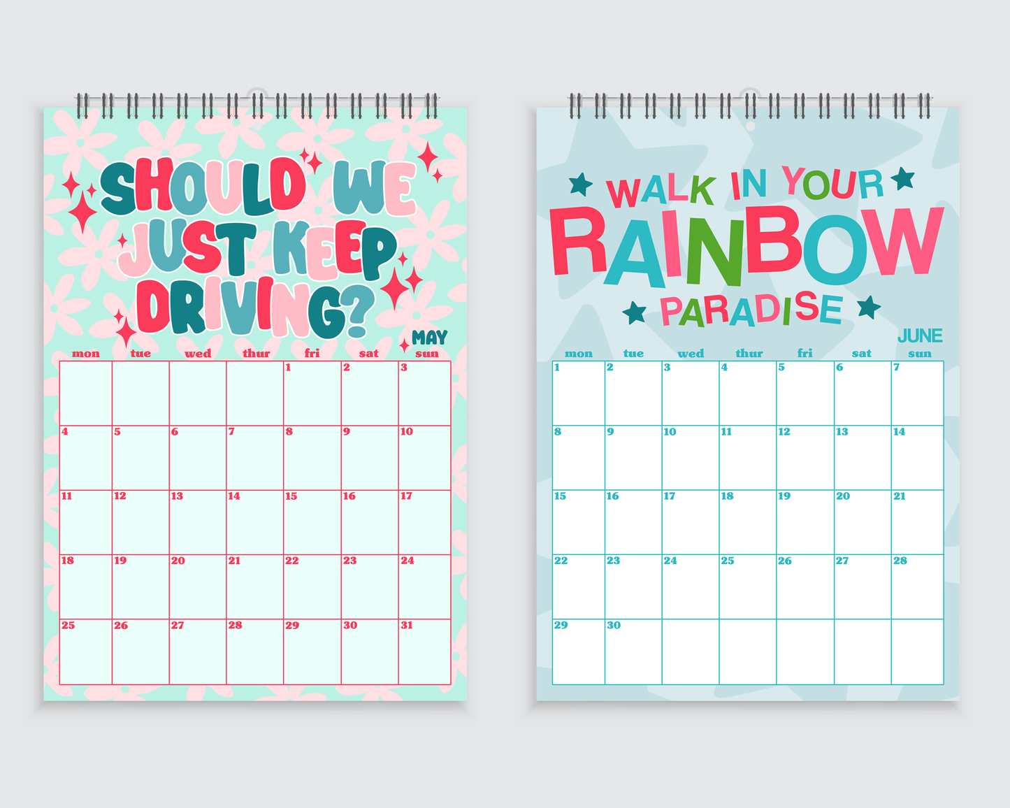 Harry Styles 2026 Lyric Wall Calendar