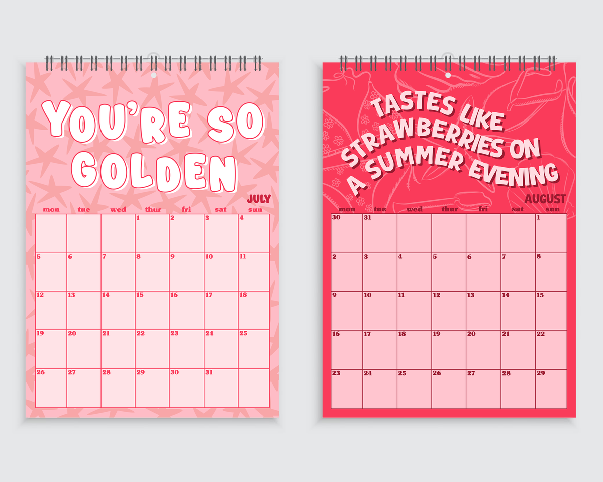 Harry Styles Lyrics | A4 Wall Calendar 2027
