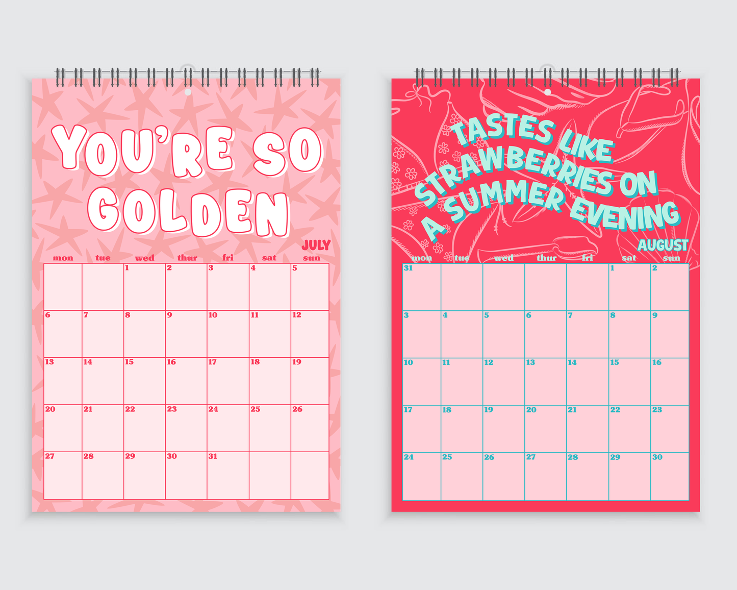 Harry Styles 2026 Lyric Wall Calendar