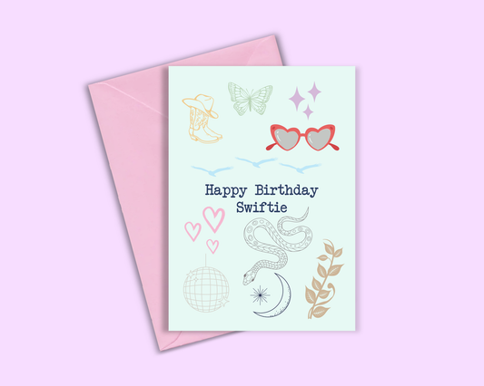 Happy Birthday Swiftie - Greeting Card