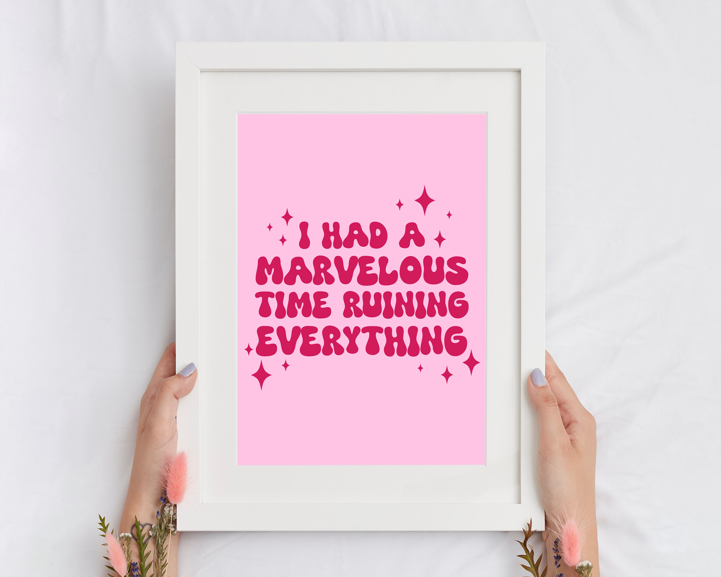 I Had A Marvellous Time Ruining Everything - Taylor Swift Folklore Print