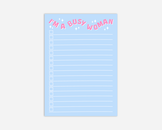 I'm A Busy Woman | A5 Notepad