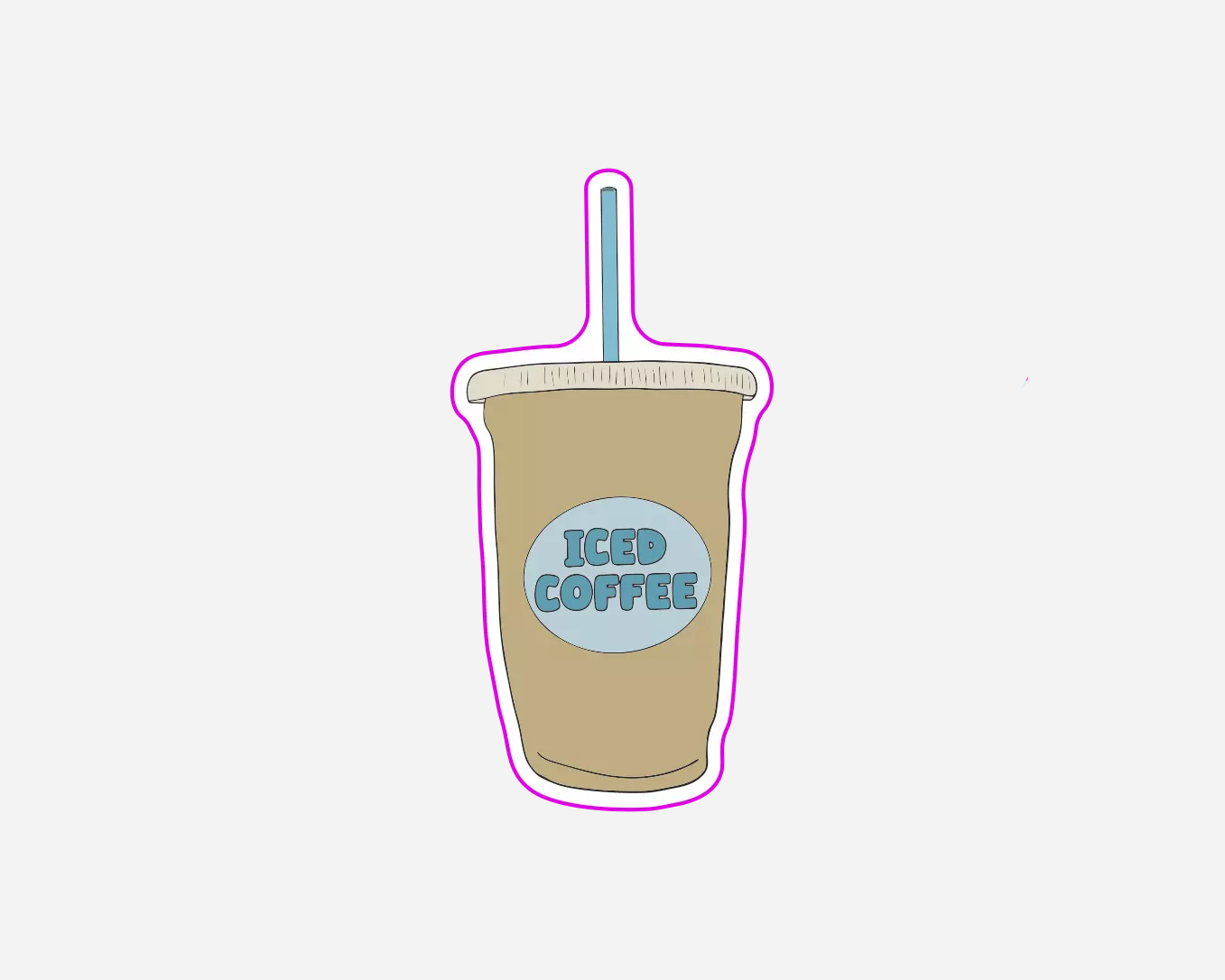 Iced Coffee | Sticker