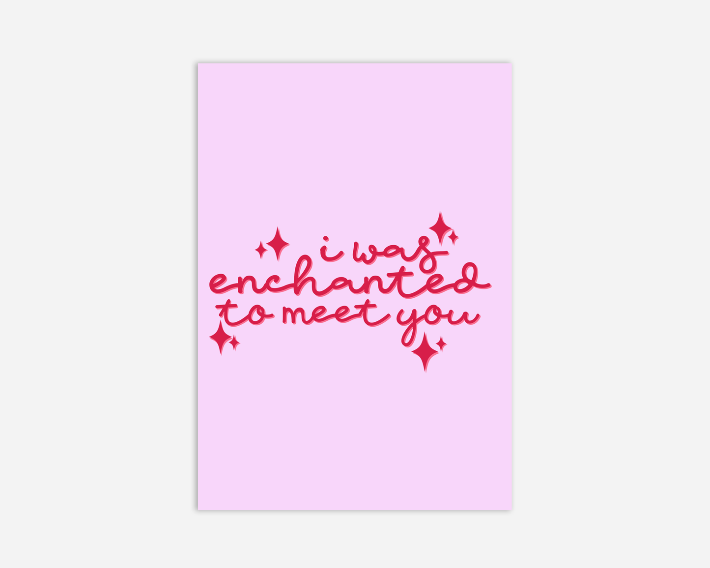 I Was Enchanted To Meet You - Taylor Swift - Greeting Card