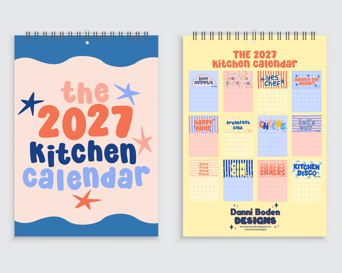 The Kitchen Calendar | A4 Wall Calendar 2027