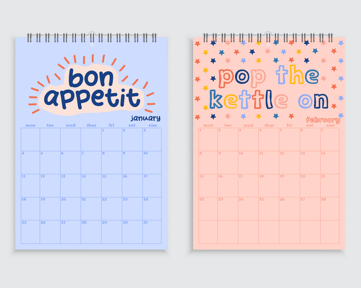 The Kitchen Calendar | A4 Wall Calendar 2027