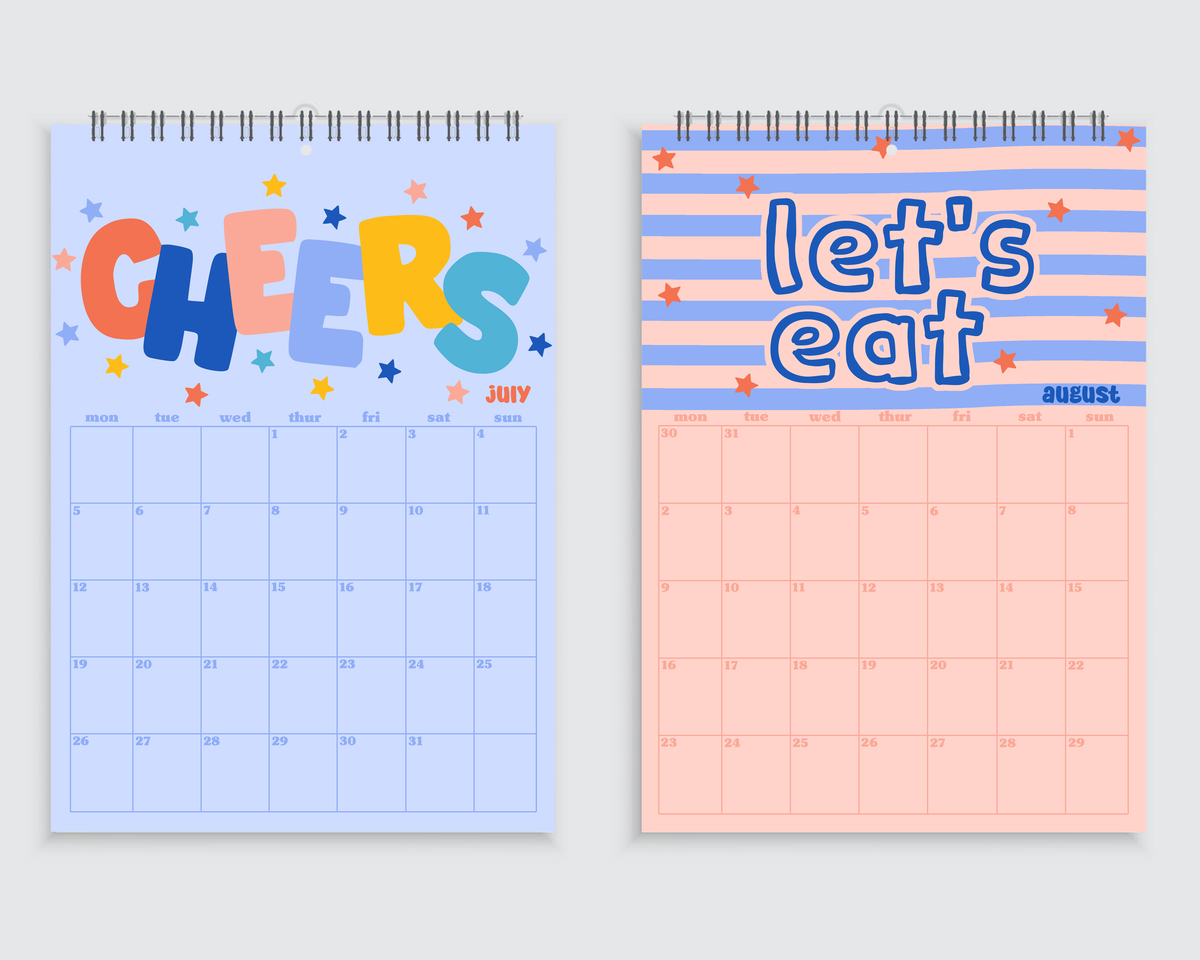 The Kitchen Calendar | A4 Wall Calendar 2027