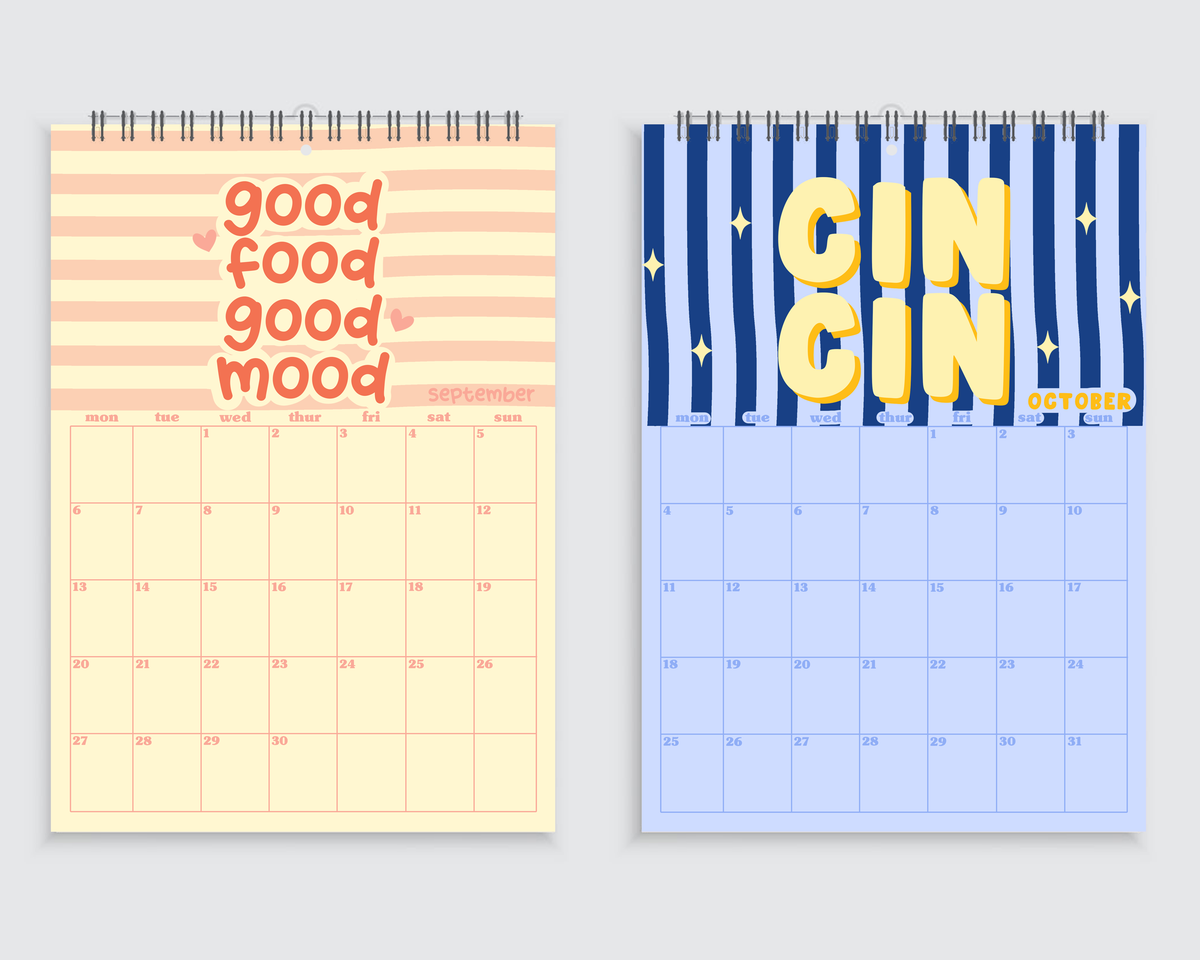 The Kitchen Calendar | A4 Wall Calendar 2027