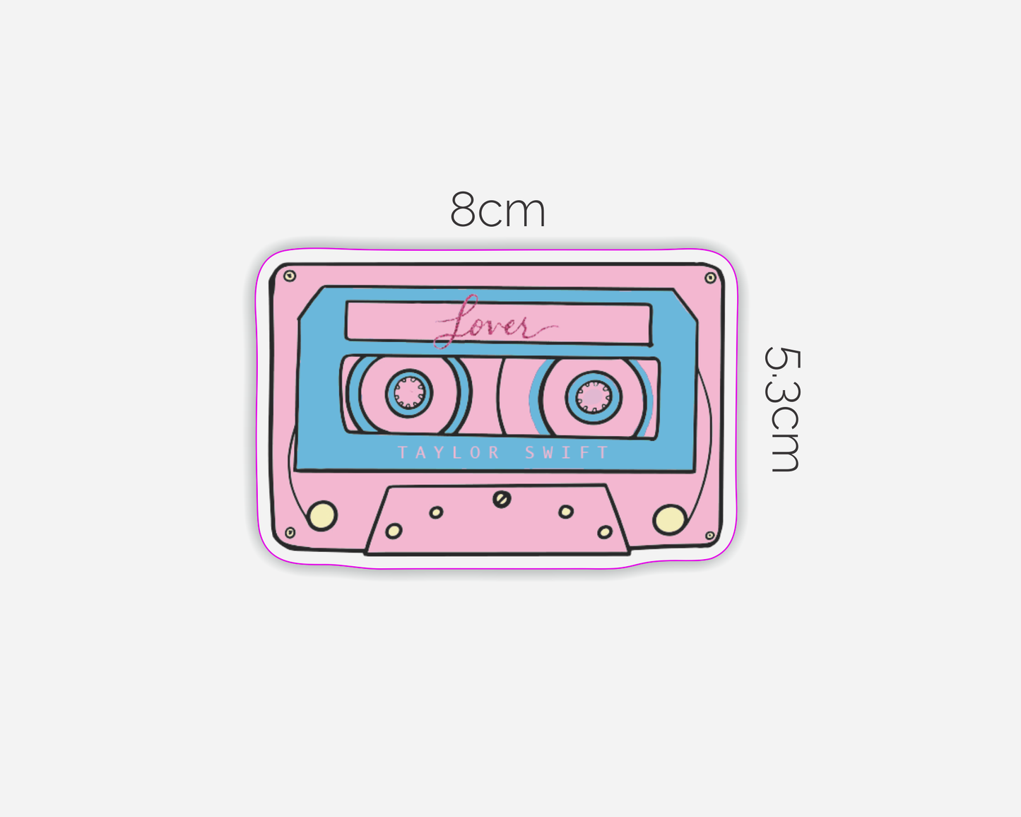 Lover Album Inspired Cassette Tape Sticker