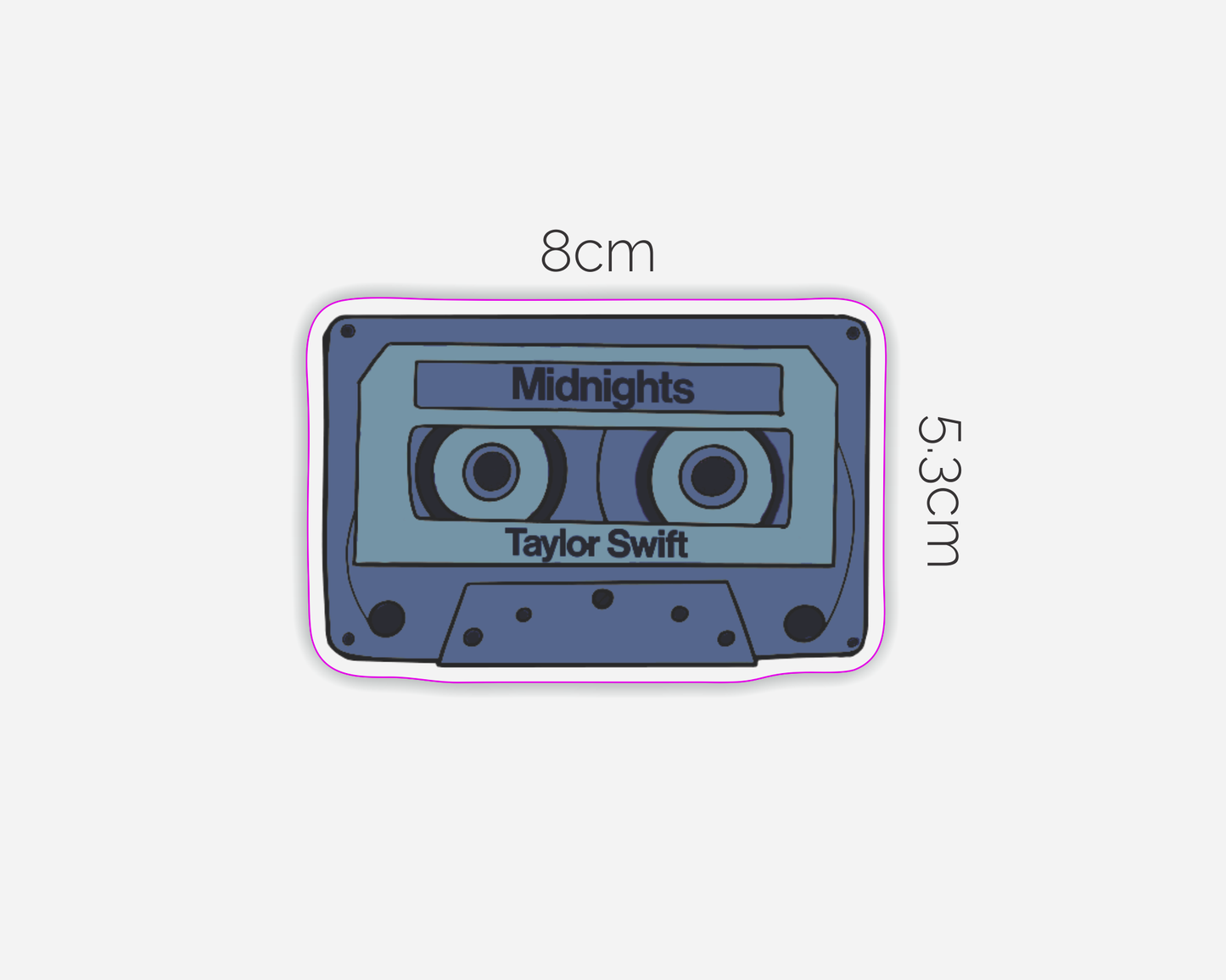 Midnights Album Inspired Cassette Tape Sticker