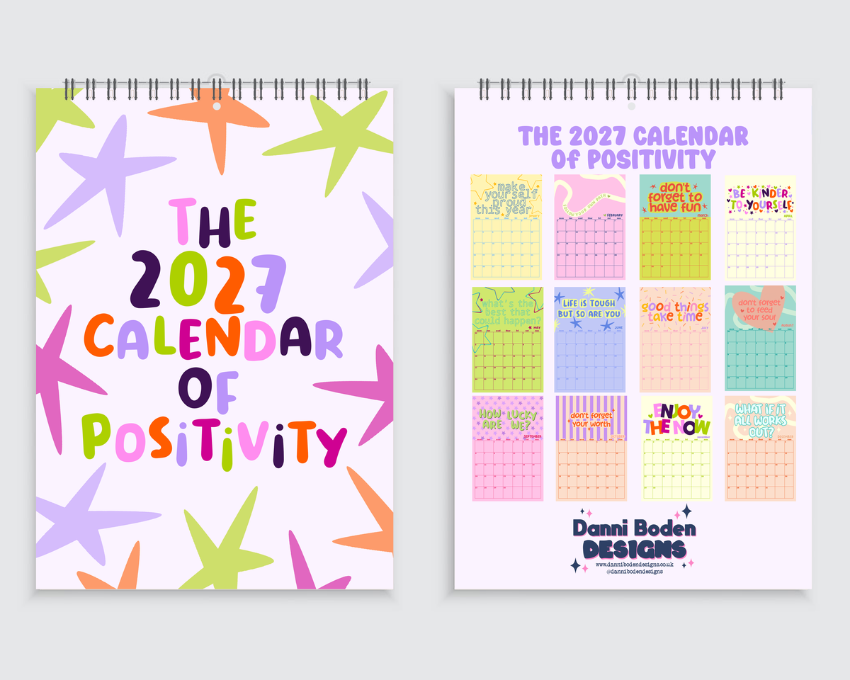 The Calendar of Positivity | A4 Wall Calendar 2027
