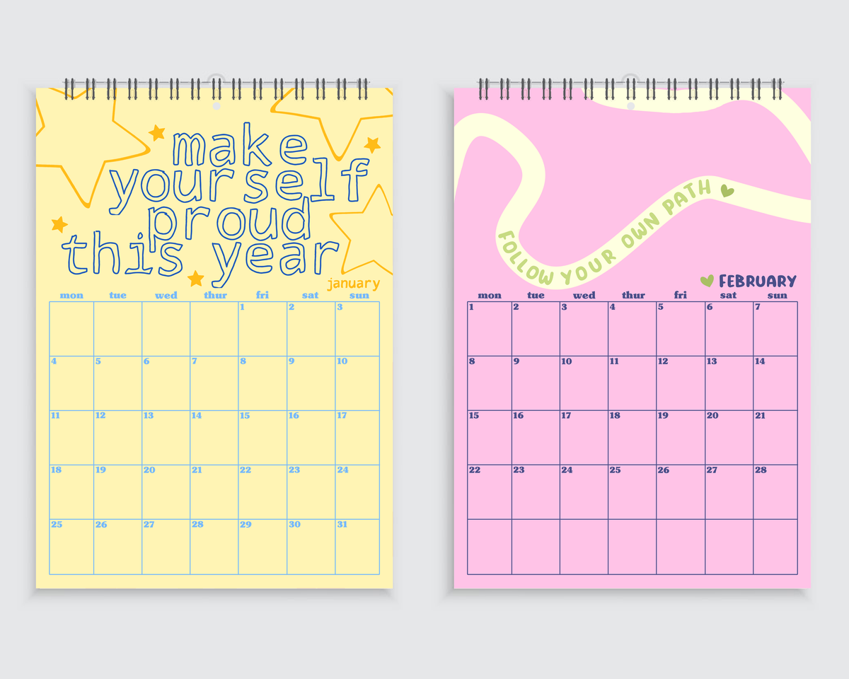 The Calendar of Positivity | A4 Wall Calendar 2027
