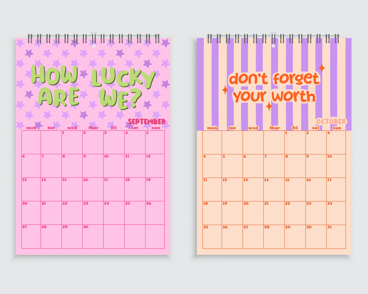 The Calendar of Positivity | A4 Wall Calendar 2027