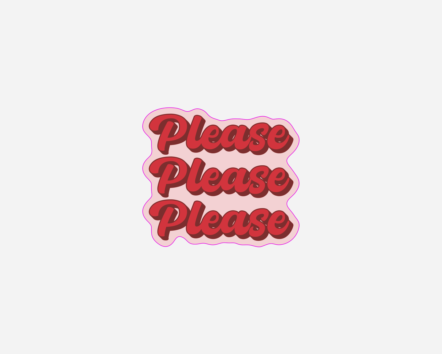 Please Please Please - Sabrina Carpenter Sticker