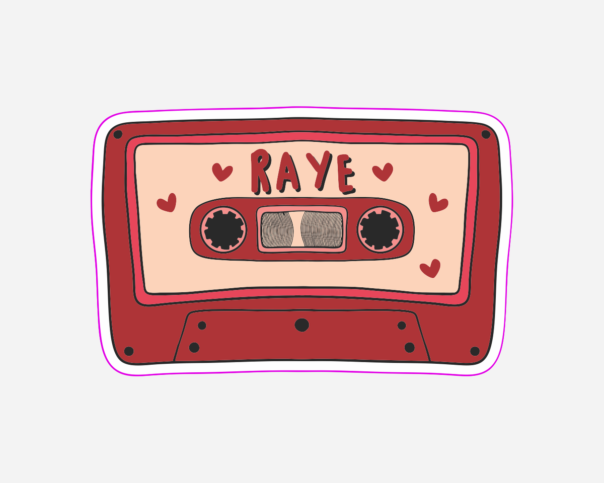 Raye Cassette Tape | Sticker