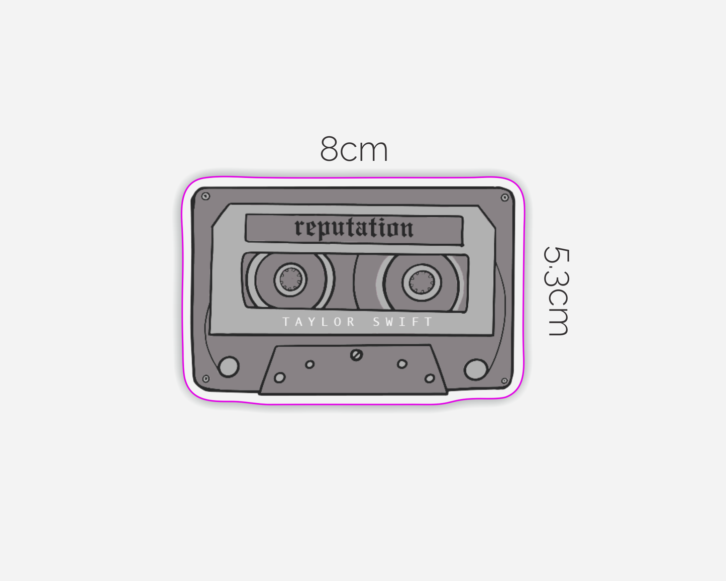 Reputation Album Inspired Cassette Tape Sticker