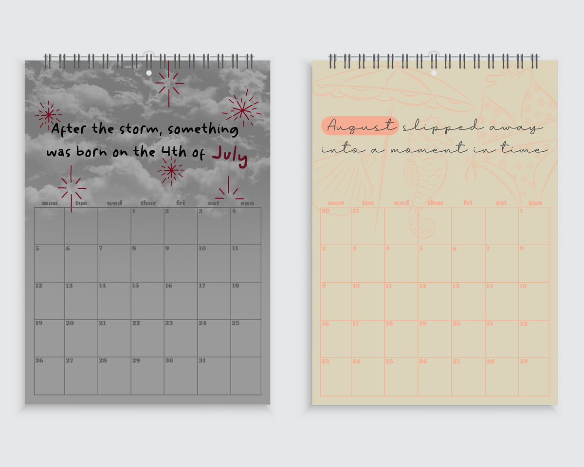 Taylor Swift Lyrics | A4 Wall Calendar 2027