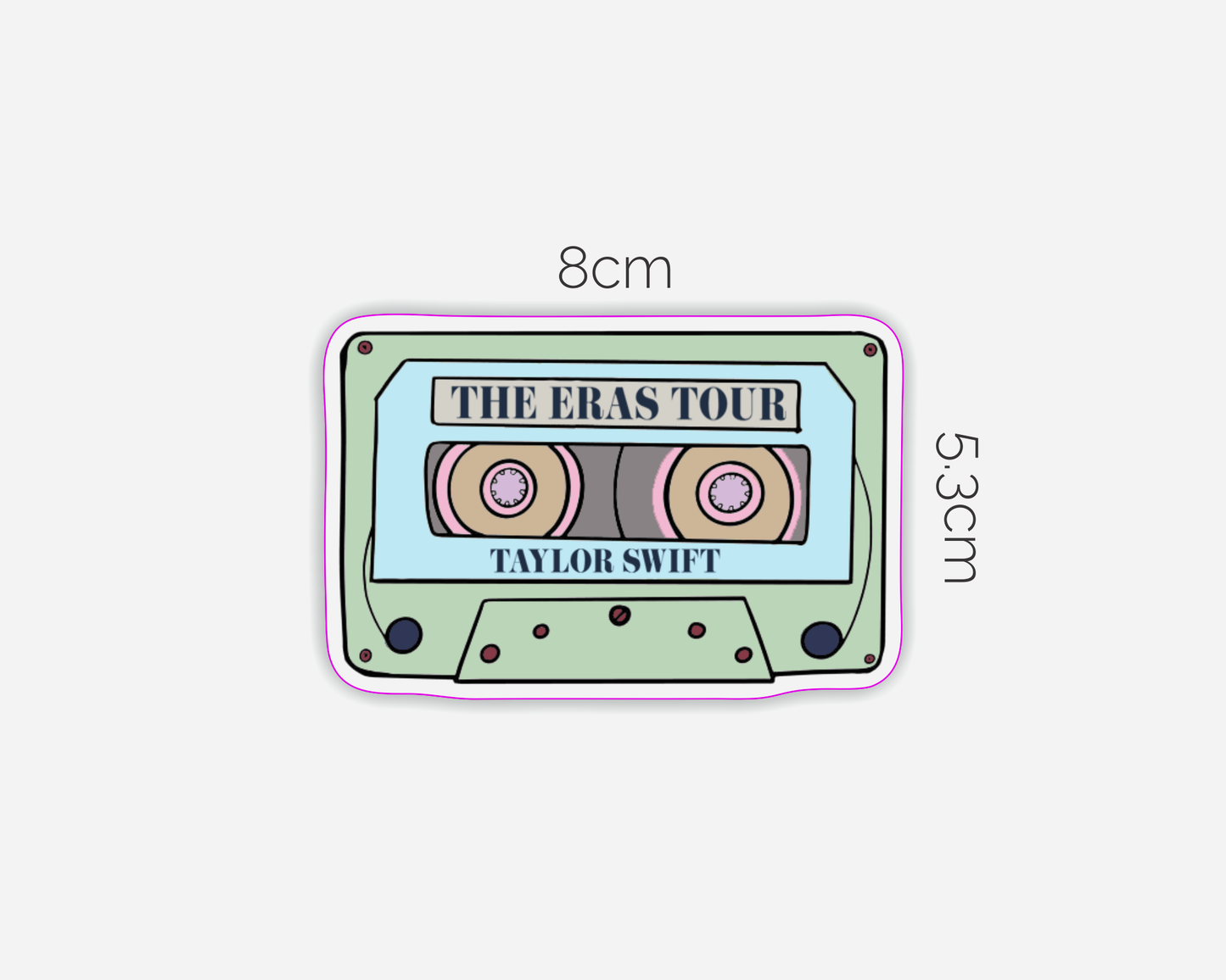 ERAS Tour Inspired Cassette Tape Sticker