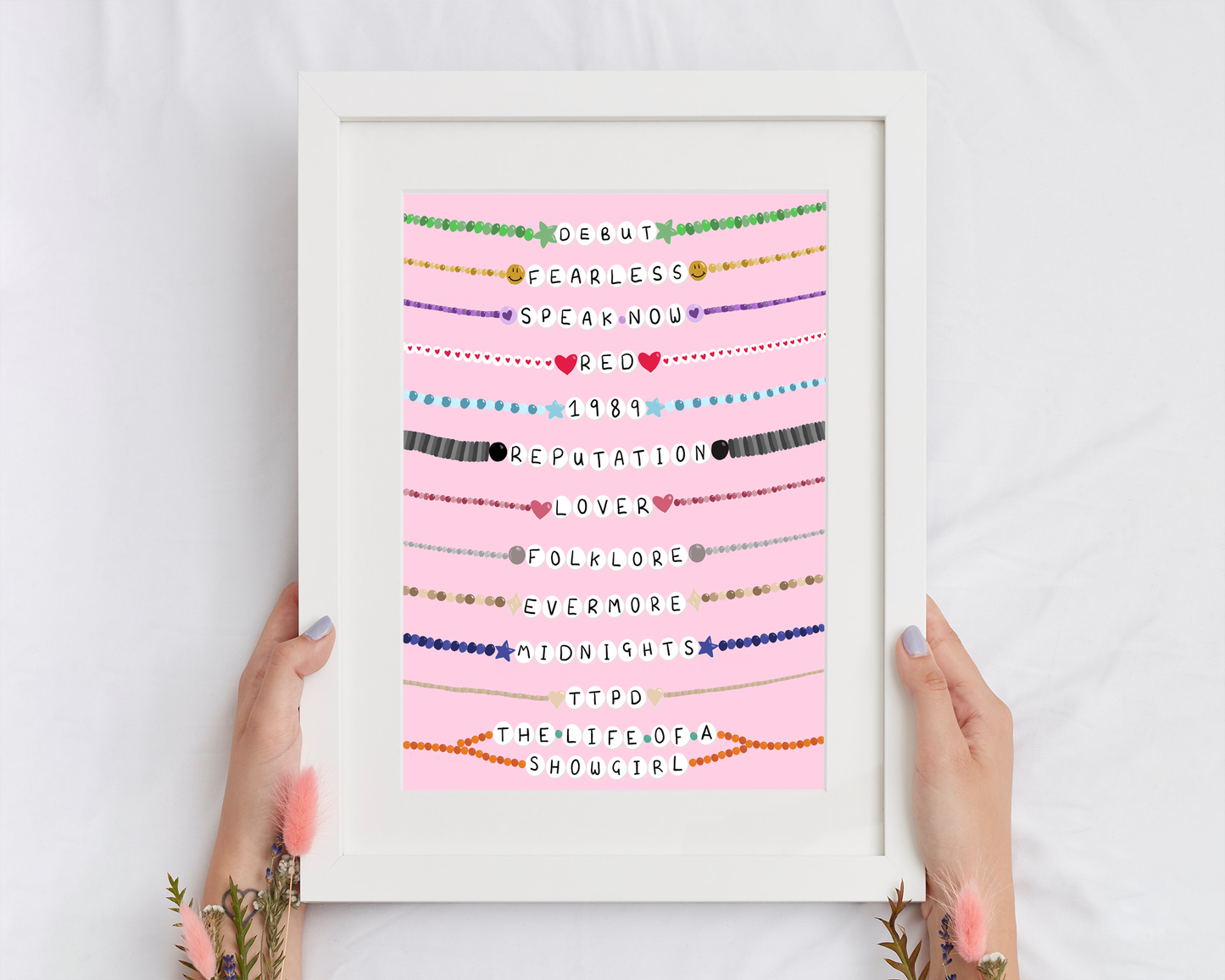 Taylor Swift Album Friendship Bracelet - Prints - INC SHOWGIRL