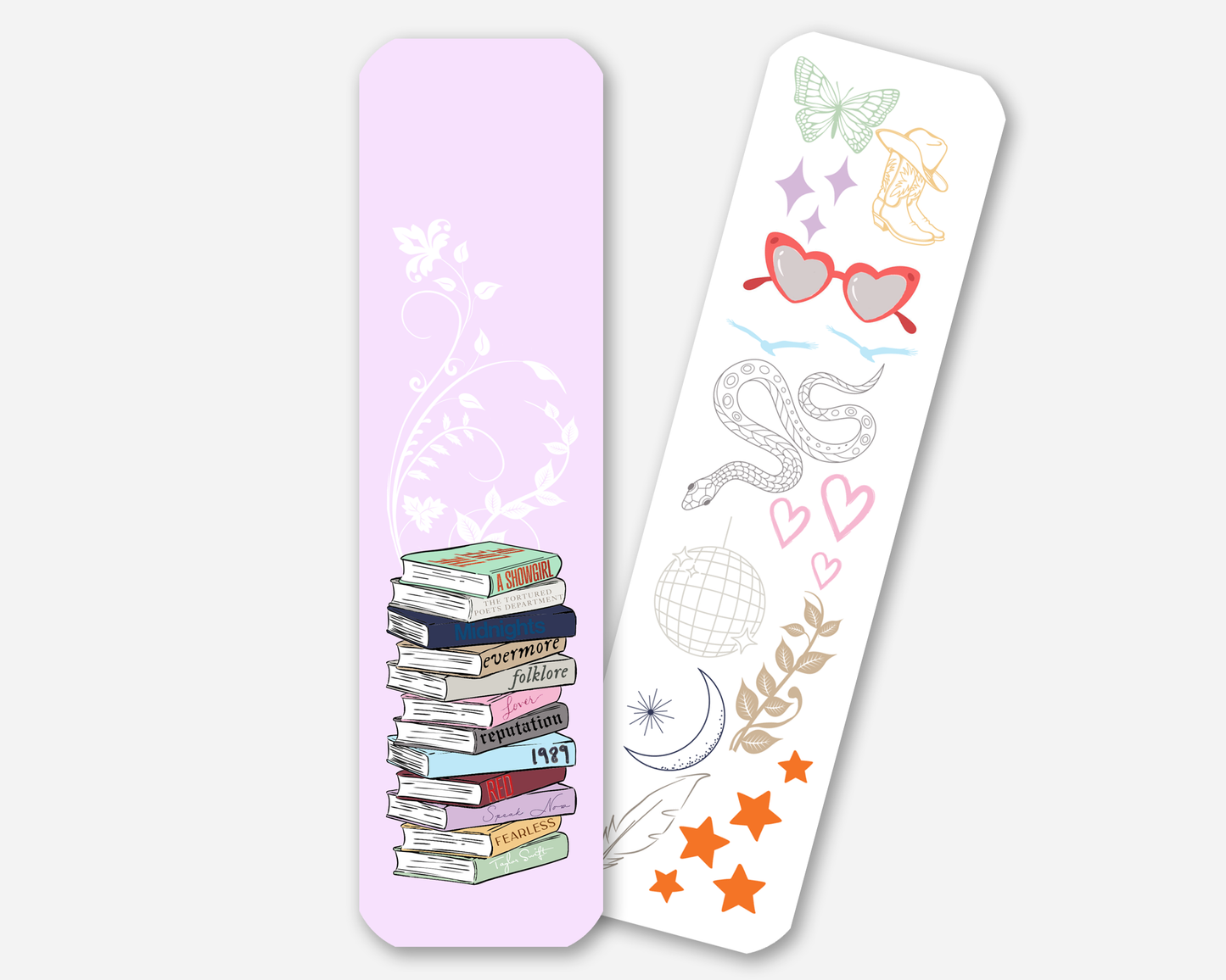 Taylor Swift Albums Book Stack Bookmark INCLUDES SHOWGIRL