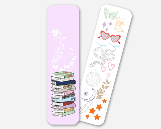 Taylor Swift Albums Book Stack Bookmark INCLUDES SHOWGIRL