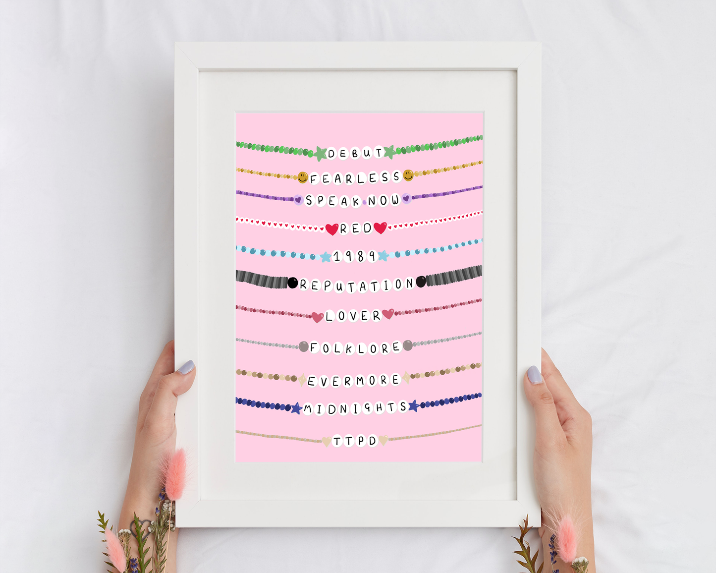 Taylor Swift Album Friendship Bracelet - Prints