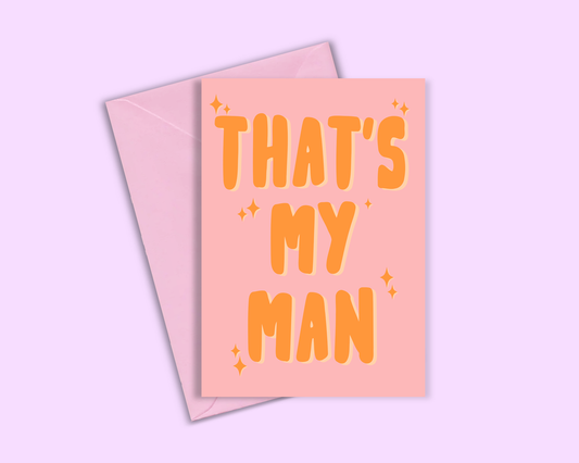 That's My Man - Taylor Swift Card