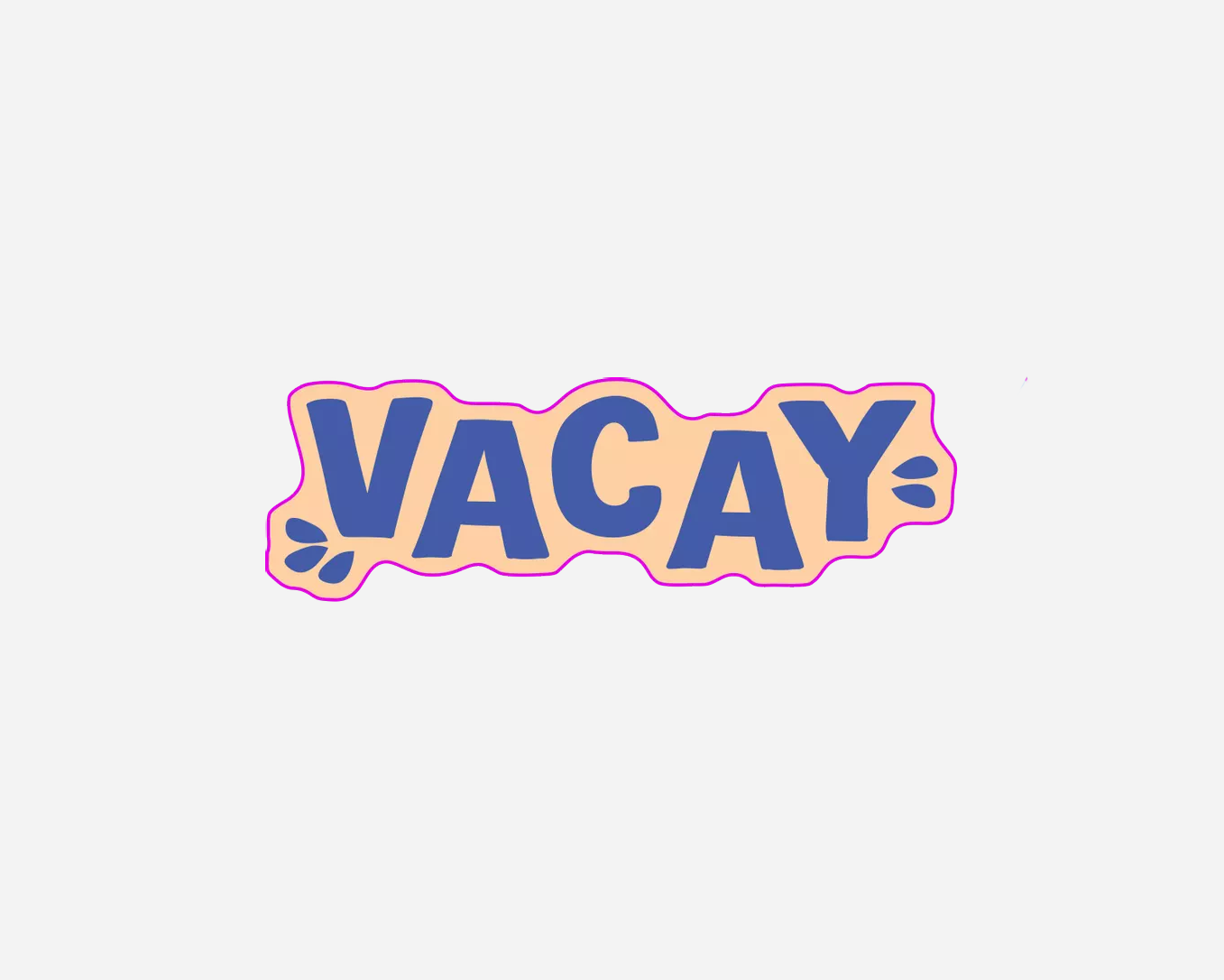 Vacay | Sticker
