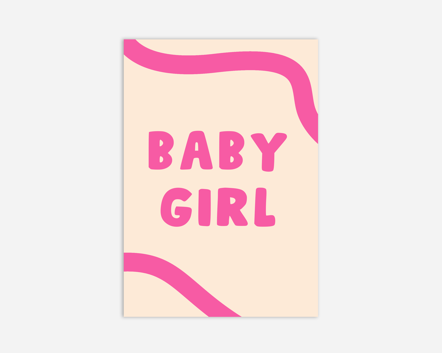 Baby Girl - New Baby Card