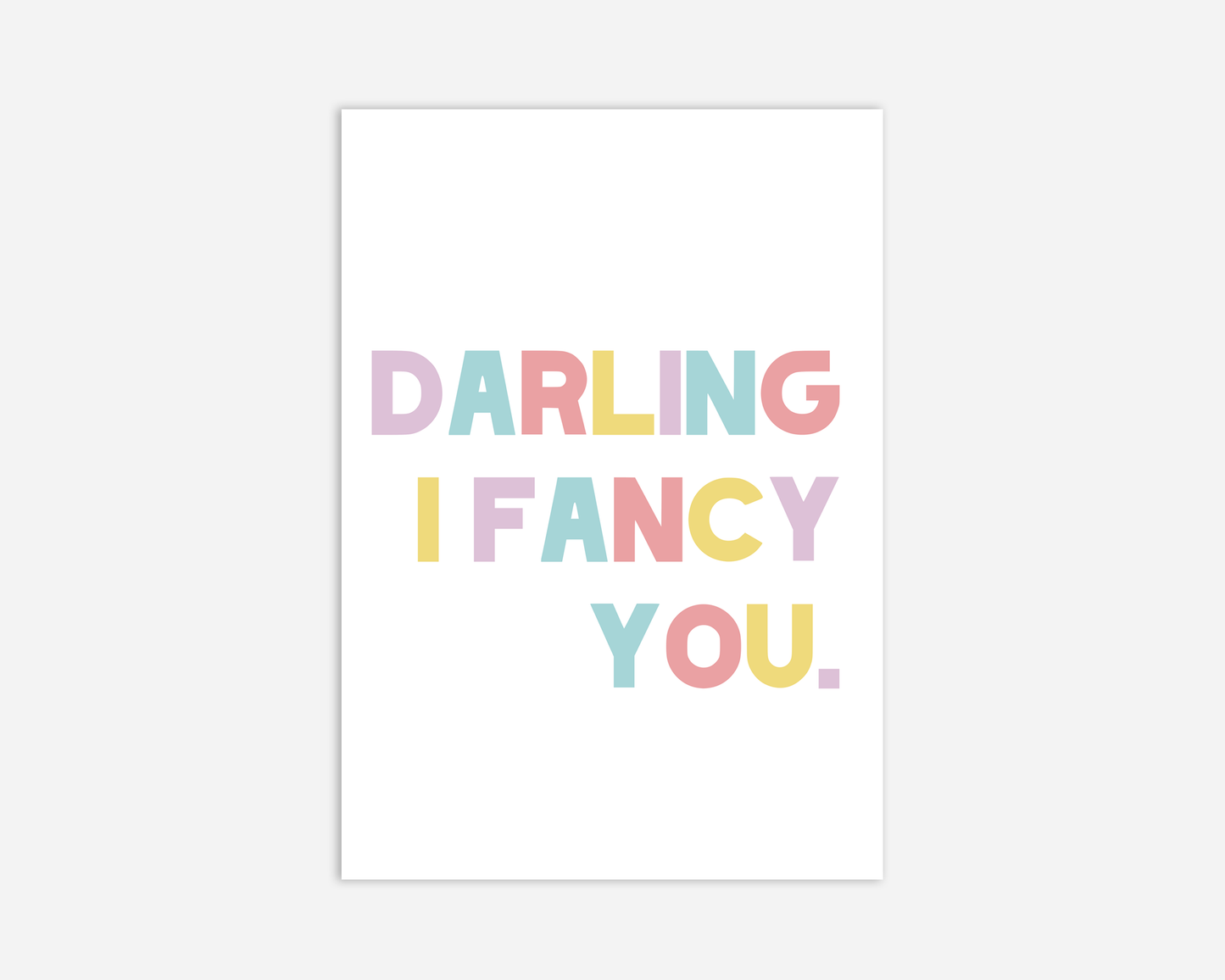 Darling I Fancy You - Taylor Swift Greeting Card