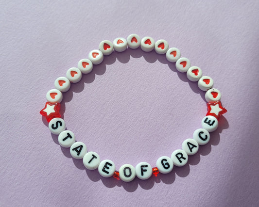 State Of Grace - Red - Taylor Swift Friendship Bracelet