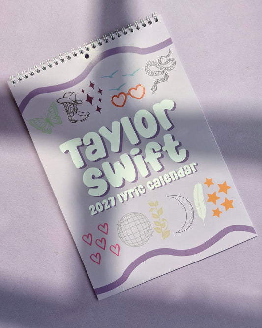 Taylor Swift Lyrics | A4 Wall Calendar 2027