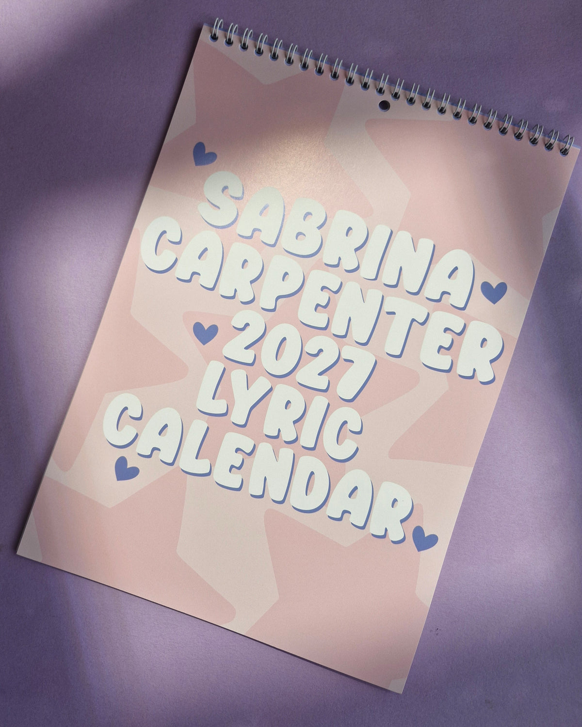 Sabrina Carpenter Lyrics | A4 Wall Calendar 2027