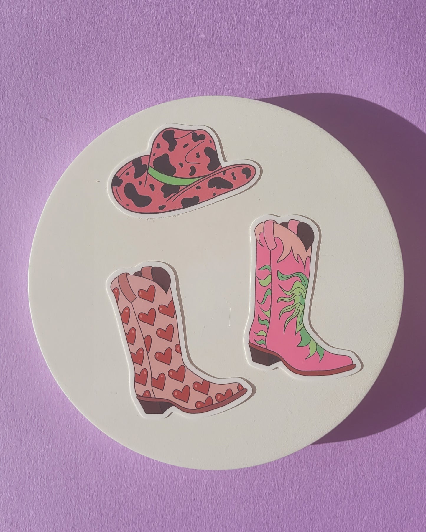 Pink & Green Cowboy Boots - Taylor Swift Inspired Sticker