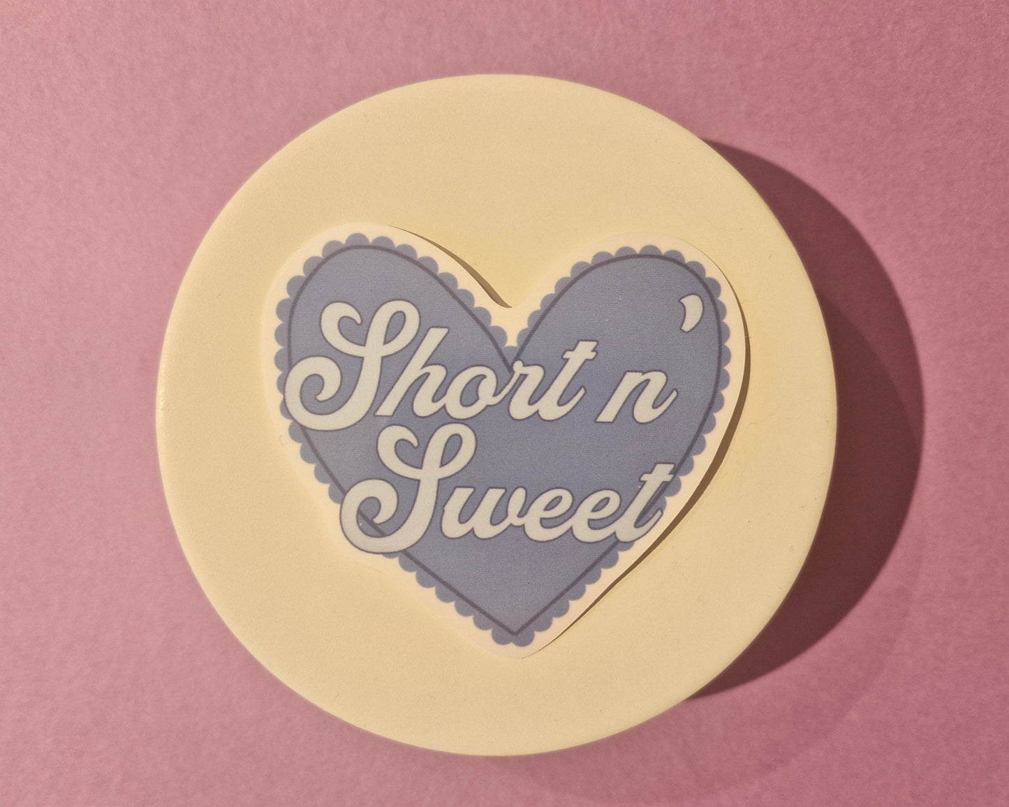 Short n' Sweet Sabrina Carpenter Album Inspired Sticker