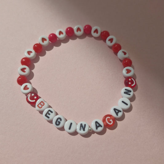 Begin Again - Red - Taylor Swift Friendship Bracelet