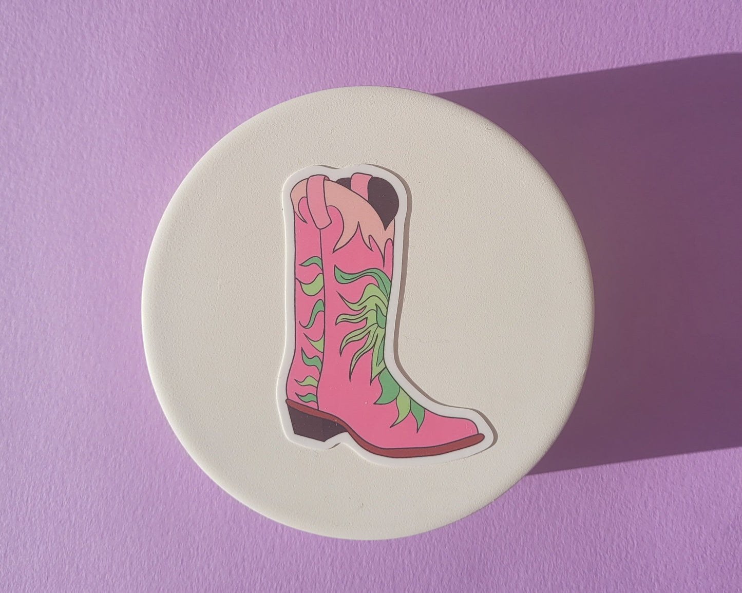 Pink & Green Cowboy Boots - Taylor Swift Inspired Sticker