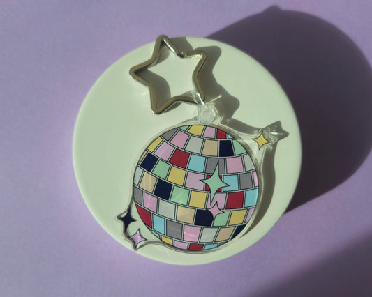 Taylor Swift ERAS Colours Disco Ball Acrylic Keyring